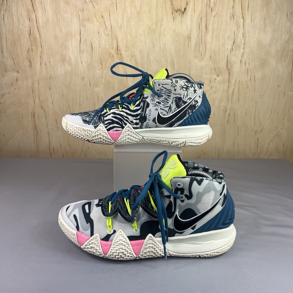 Nike Kybrid S2 Neon Kyrie Irving Mens Sz 8 CQ9323-002 Basketball Shoes Used